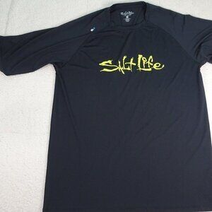 Salt Life Black Athletic Shirt Size XLG